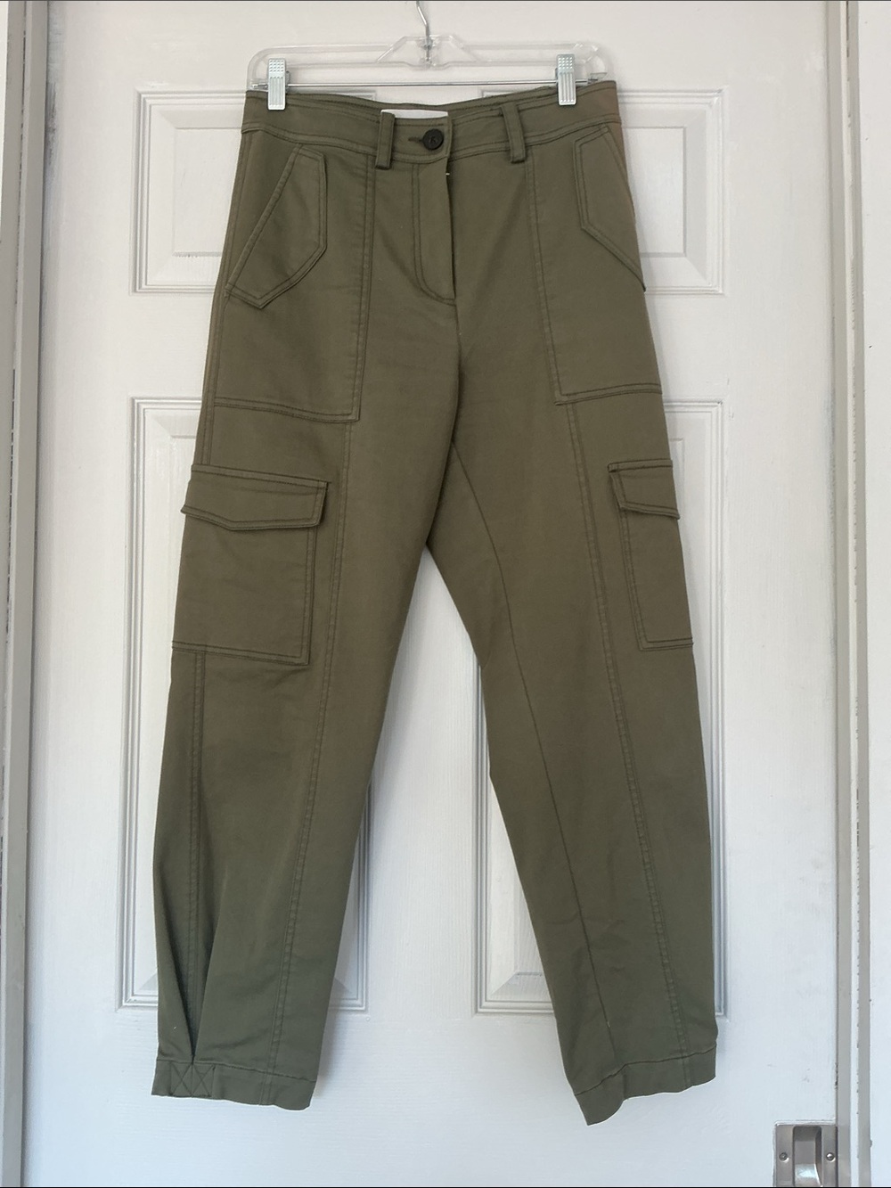 Derek Lam 10 Crosby size 4 Olive Green Cargo pants